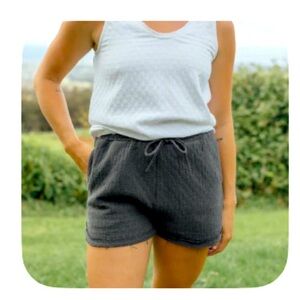 Neuflora Paxton cotton linen shorts